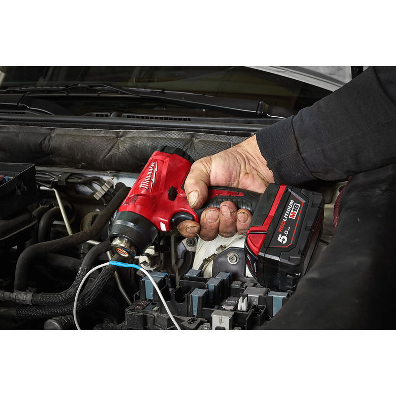 Máy khò nhiệt Milwaukee M18 BHG dùng Pin 18V, nhiệt độ tối đa 470°C