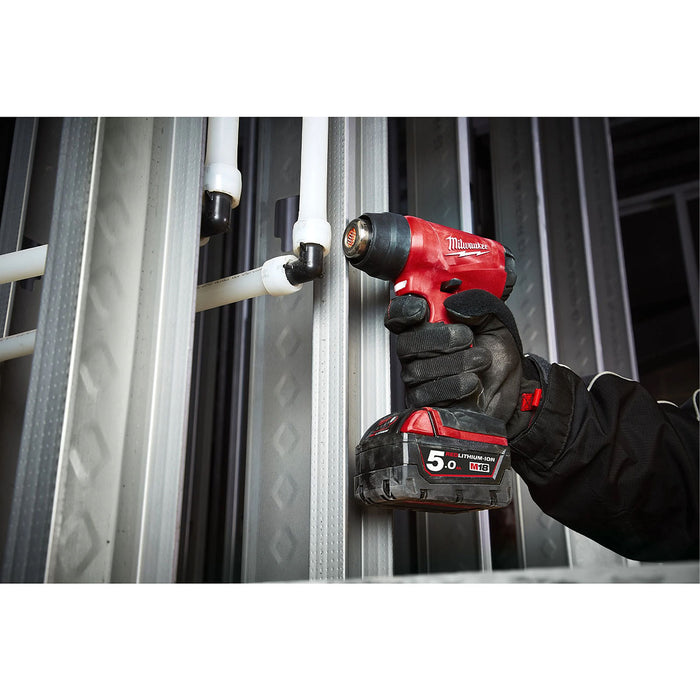 Máy khò nhiệt Milwaukee M18 BHG dùng Pin 18V, nhiệt độ tối đa 470°C