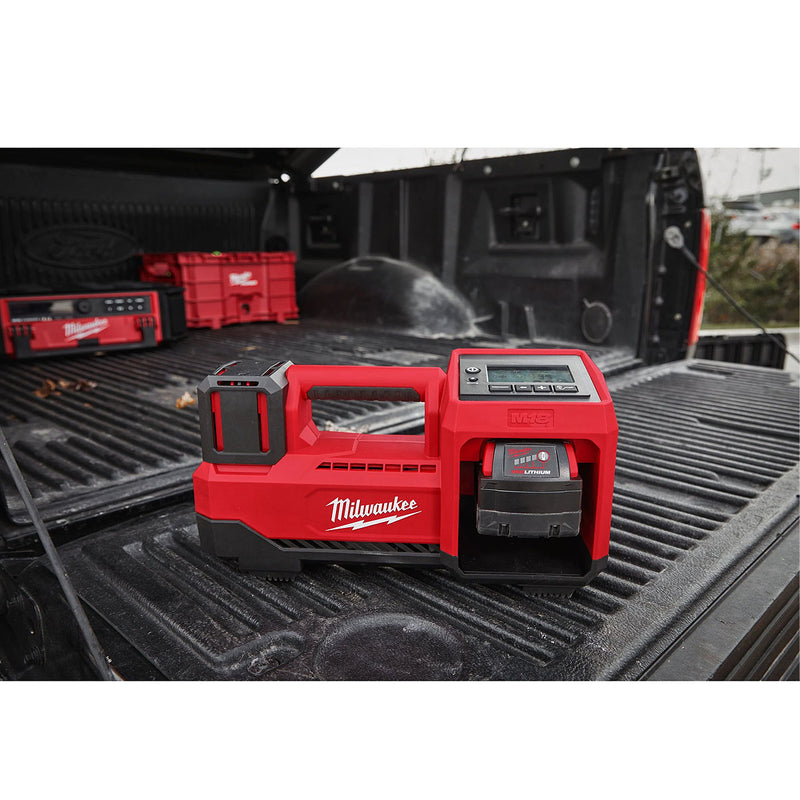 Máy bơm hơi Milwaukee M18 BI dùng Pin 18V