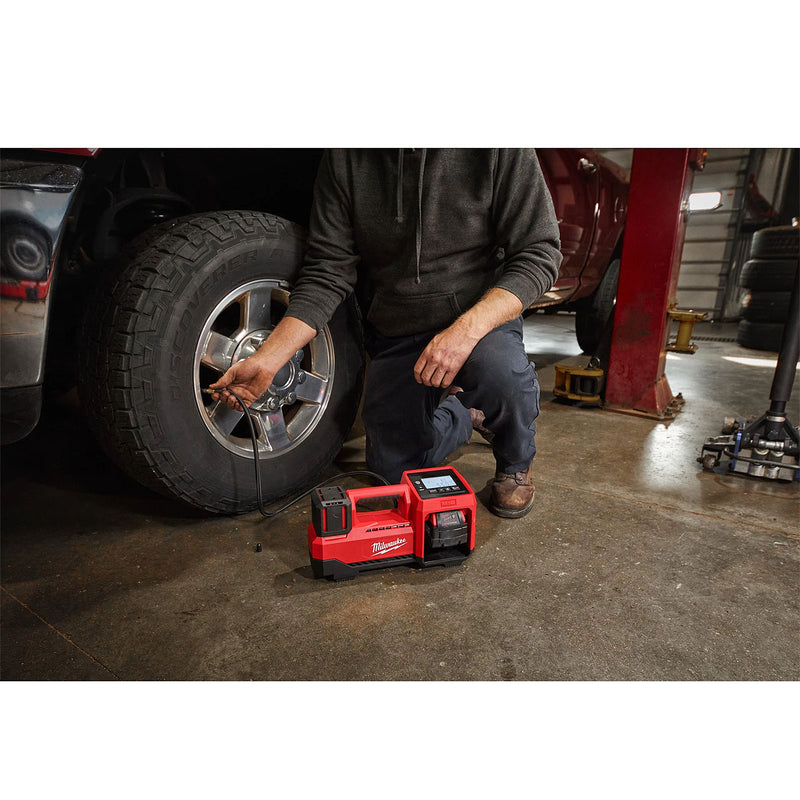 Máy bơm hơi Milwaukee M18 BI dùng Pin 18V