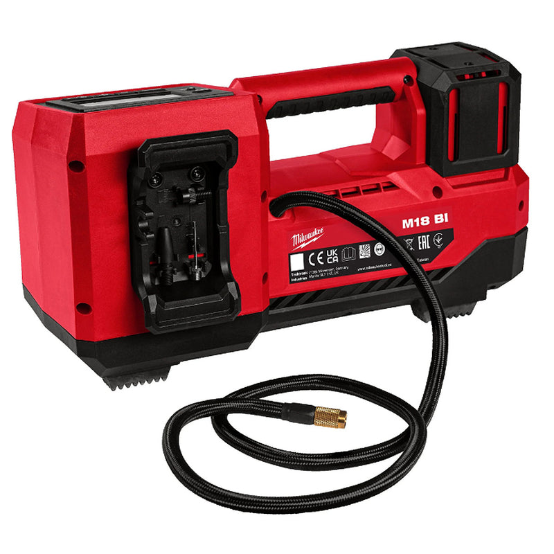 Máy bơm hơi Milwaukee M18 BI dùng Pin 18V