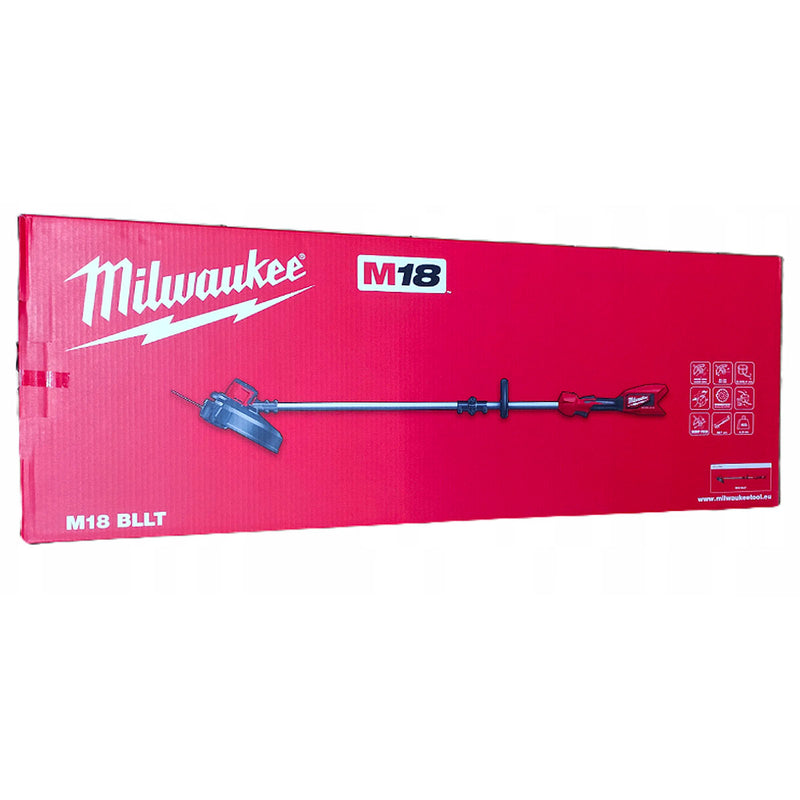 Máy cắt cỏ Milwaukee M18 BLLT dùng Pin 18V, độ rộng cắt 350mm - 400mm, tay cầm vòng