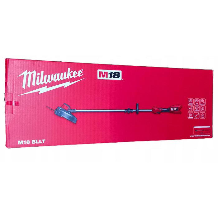 Máy cắt cỏ Milwaukee M18 BLLT dùng Pin 18V, độ rộng cắt 350mm - 400mm, tay cầm vòng