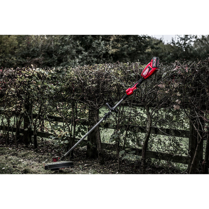 Máy cắt cỏ Milwaukee M18 BLLT dùng Pin 18V, độ rộng cắt 350mm - 400mm, tay cầm vòng