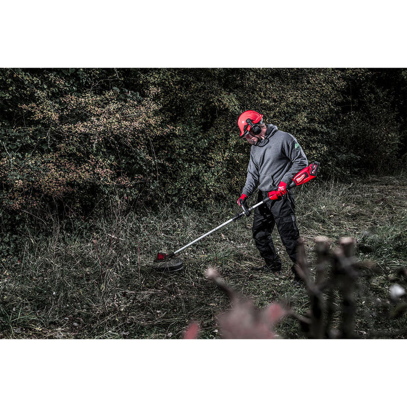 Máy cắt cỏ Milwaukee M18 BLLT dùng Pin 18V, độ rộng cắt 350mm - 400mm, tay cầm vòng