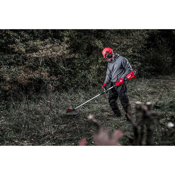 Máy cắt cỏ Milwaukee M18 BLLT dùng Pin 18V, độ rộng cắt 350mm - 400mm, tay cầm vòng