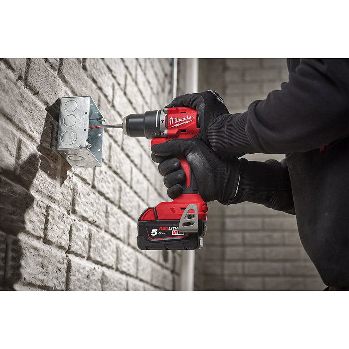 Máy khoan búa Milwaukee M18 BLPDRC dùng Pin 18V, đầu kẹp 13mm
