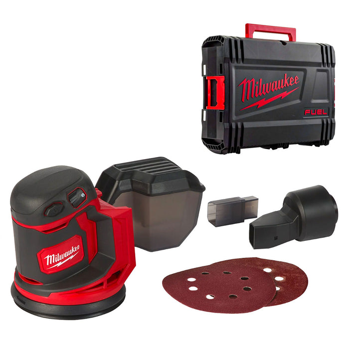 Máy chà nhám quỹ đạo tròn Milwaukee BOS125 dùng Pin 18V, đường kính đế 125mm