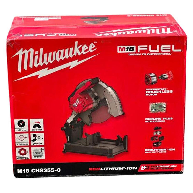 Máy cắt kim loại Milwaukee M18 CHS355 dùng Pin 18V, đường kính lưỡi 355mm