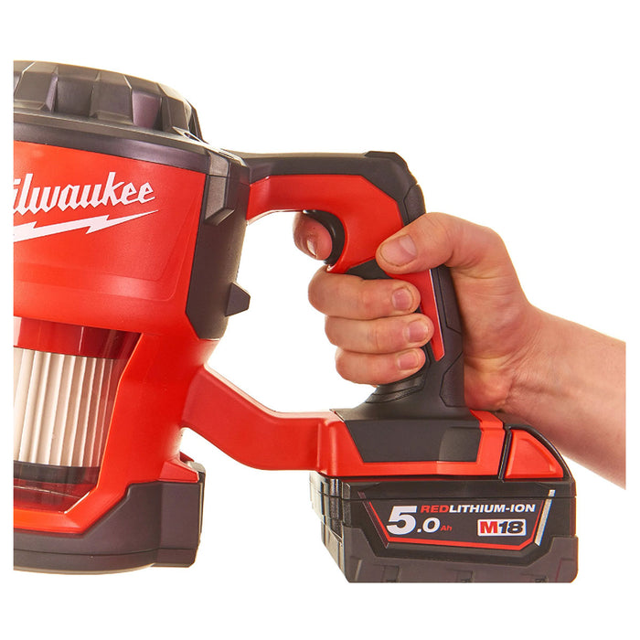 Máy hút bụi cầm tay Milwaukee M18 CV dùng Pin 18V, dung tích 1.1 Lít, bộ lọc HEPA ( Hút khô )