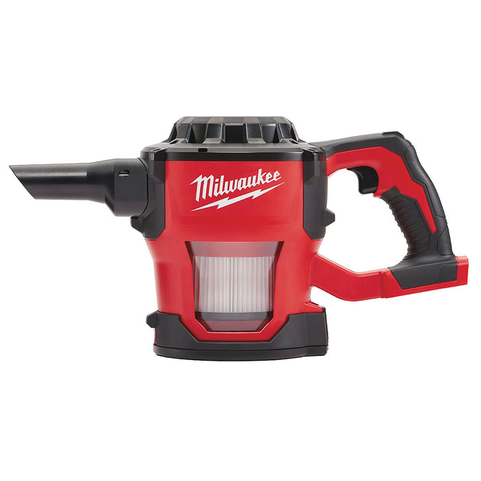 Máy hút bụi cầm tay Milwaukee M18 CV dùng Pin 18V, dung tích 1.1 Lít, bộ lọc HEPA ( Hút khô )