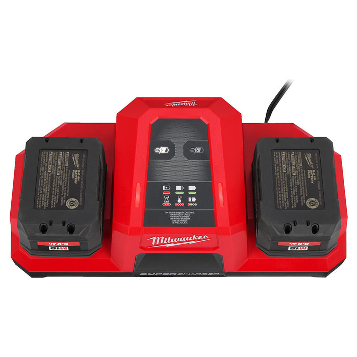 Đế sạc siêu nhanh 2 cổng Dual Bay Super Charger Milwaukke M18 DBSC dùng cho Pin 18V