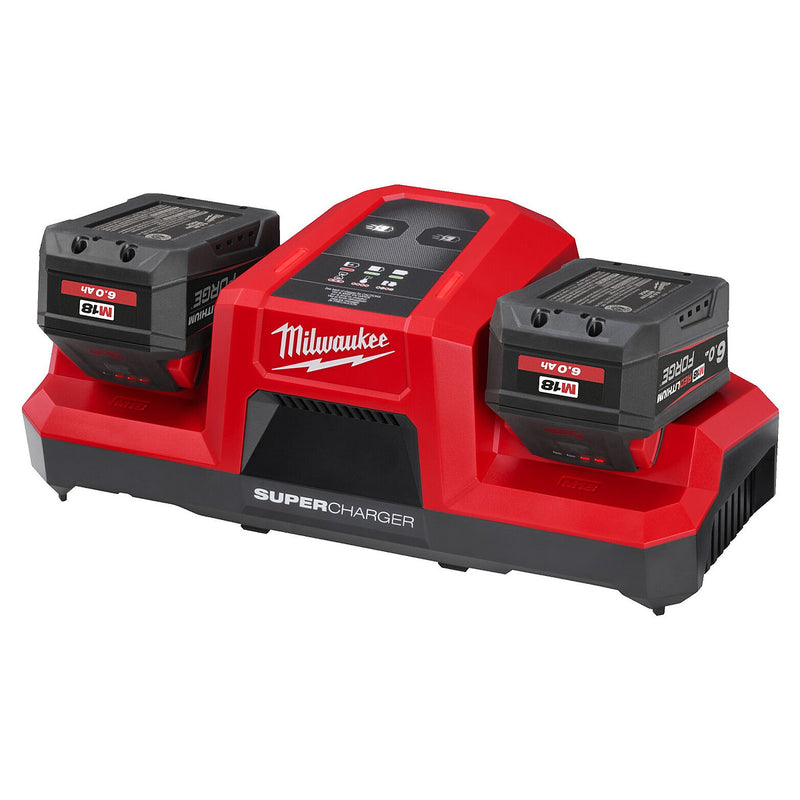 Đế sạc siêu nhanh 2 cổng Dual Bay Super Charger Milwaukke M18 DBSC dùng cho Pin 18V