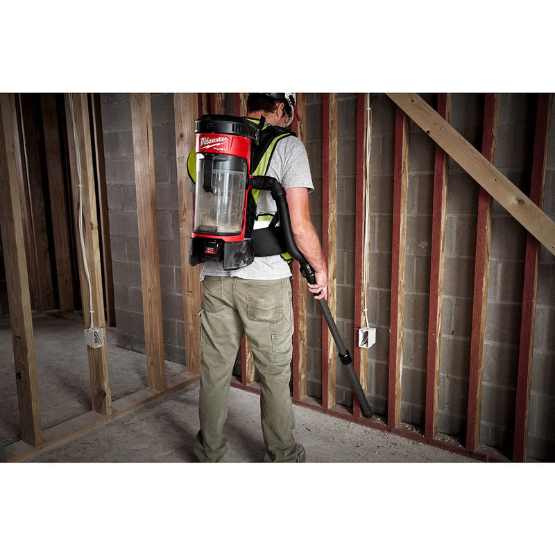 Máy hút bụi đeo vai Milwaukee M18 FBPV dùng Pin 18V, dung tích 3.9 lít, bộ lọc HEPA ( Hút khô )