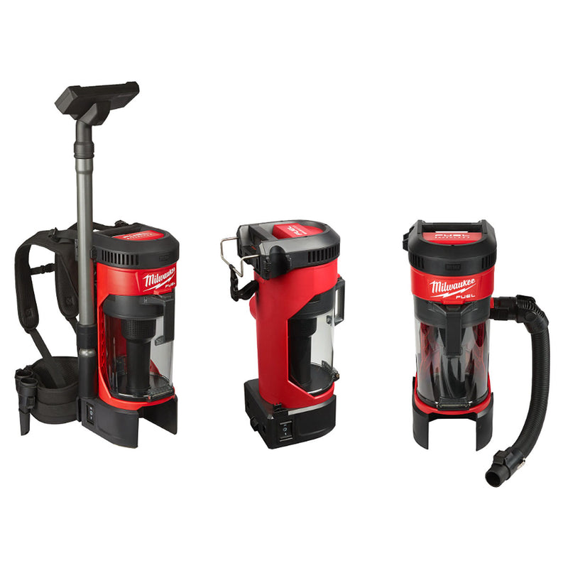 Máy hút bụi đeo vai Milwaukee M18 FBPV dùng Pin 18V, dung tích 3.9 lít, bộ lọc HEPA ( Hút khô )