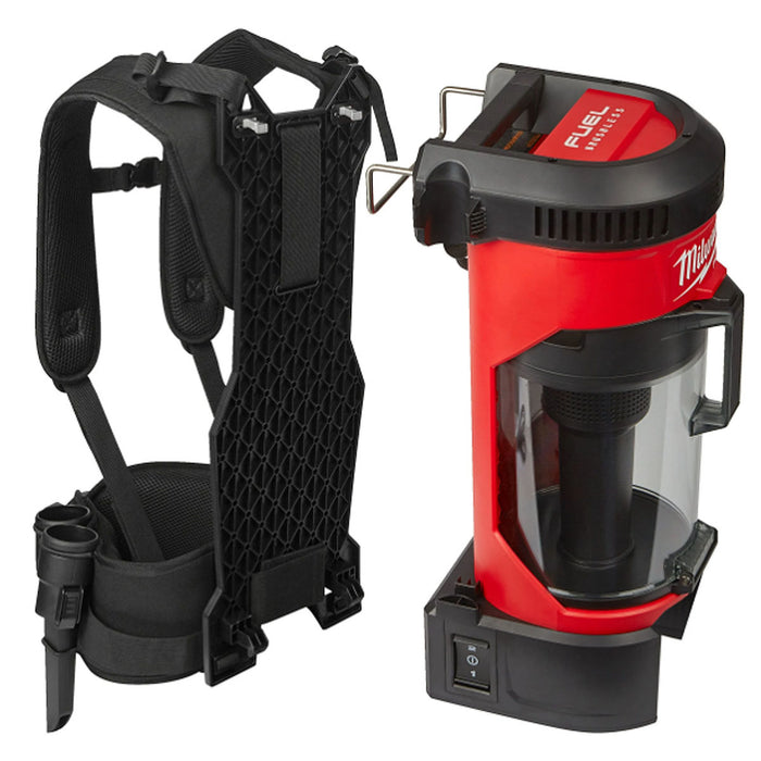 Máy hút bụi đeo vai Milwaukee M18 FBPV dùng Pin 18V, dung tích 3.9 lít, bộ lọc HEPA ( Hút khô )