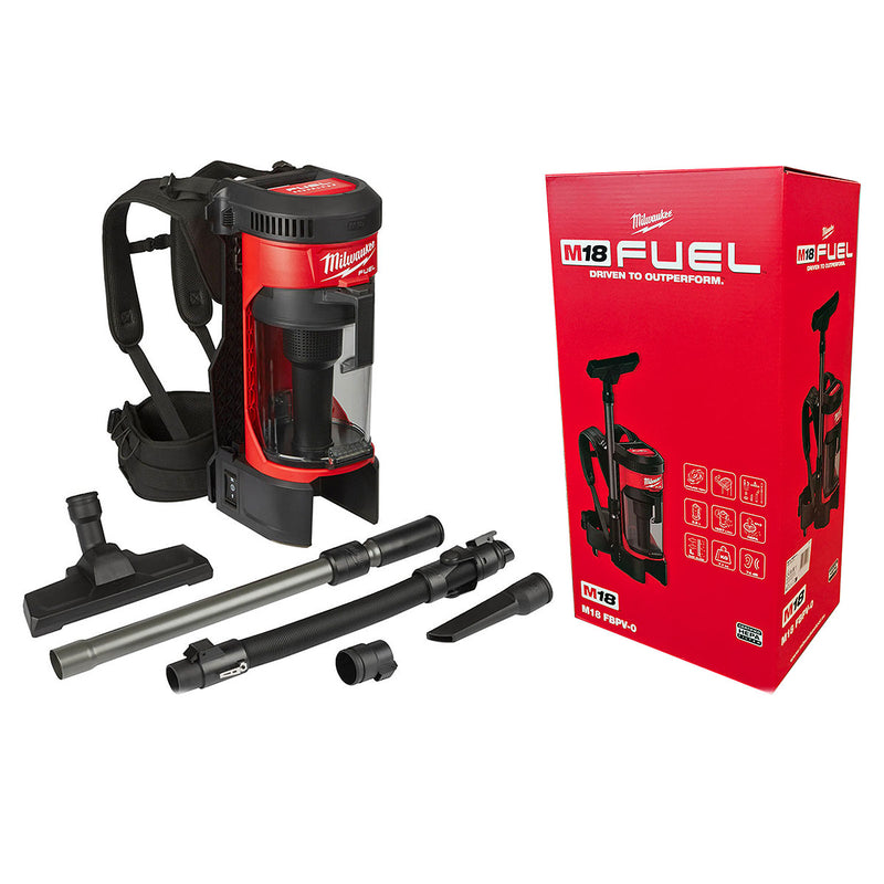 Máy hút bụi đeo vai Milwaukee M18 FBPV dùng Pin 18V, dung tích 3.9 lít, bộ lọc HEPA ( Hút khô )