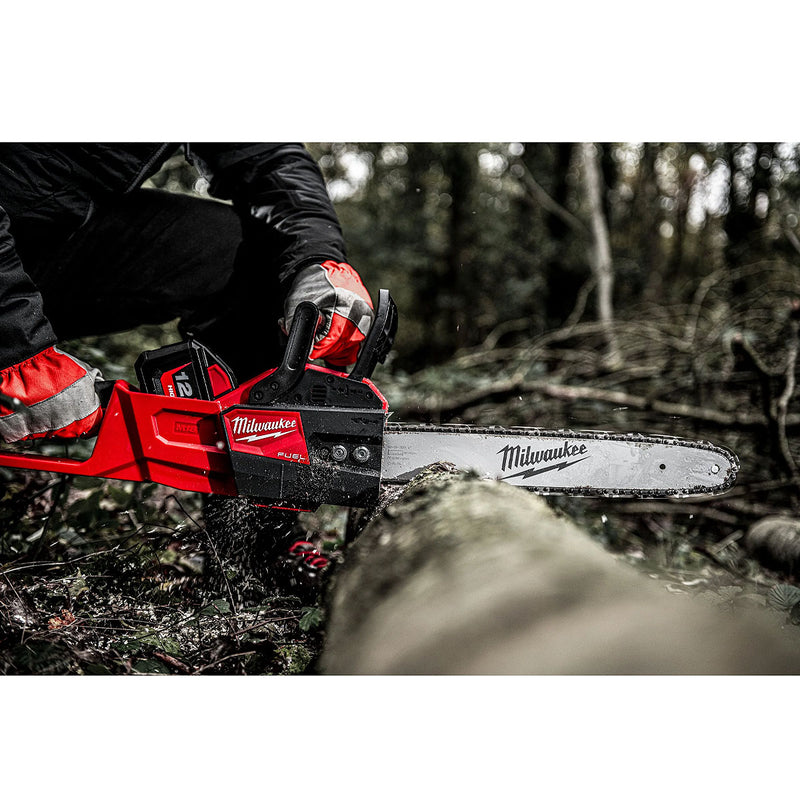Máy cưa xích Milwaukee M18 FCHS dùng Pin 18V, chiều dài lam 406mm