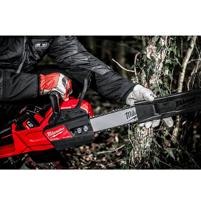 Máy cưa xích Milwaukee M18 FCHS dùng Pin 18V, chiều dài lam 406mm