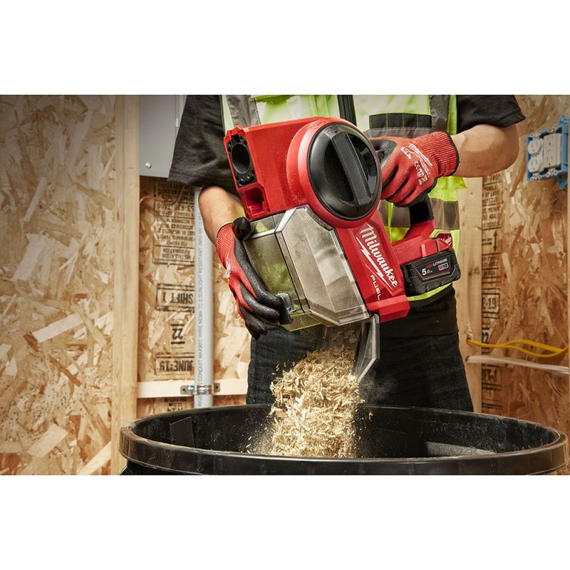 Máy hút bụi cầm tay Milwaukee M18 FCVL dùng Pin 18V, dung tích 0.95 Lít, bộ lọc HEPA ( Hút khô )