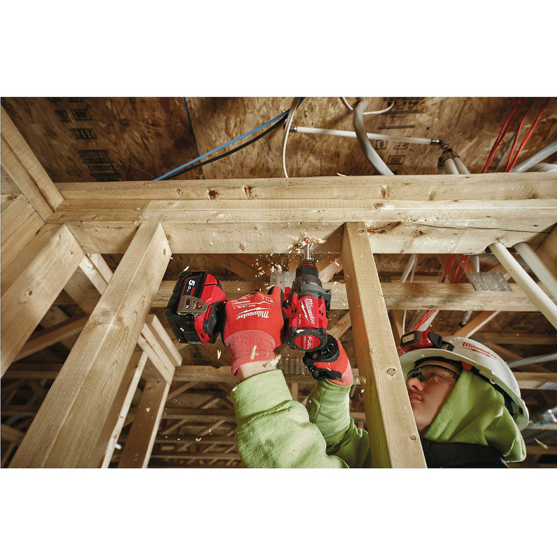 Máy khoan gỗ thép Milwaukee M18 FDD3 dùng Pin 18V, đầu kẹp 13mm