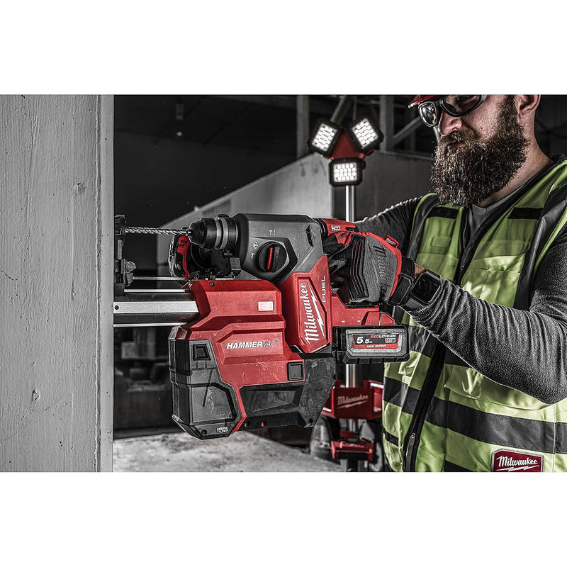 Thiết bị thu bụi dùng cho máy khoan bê tông Milwaukee M18 FDDEXL bộ lọc HEPA, tương thích với các dòng máy khoan M18 FH, M18 FHX