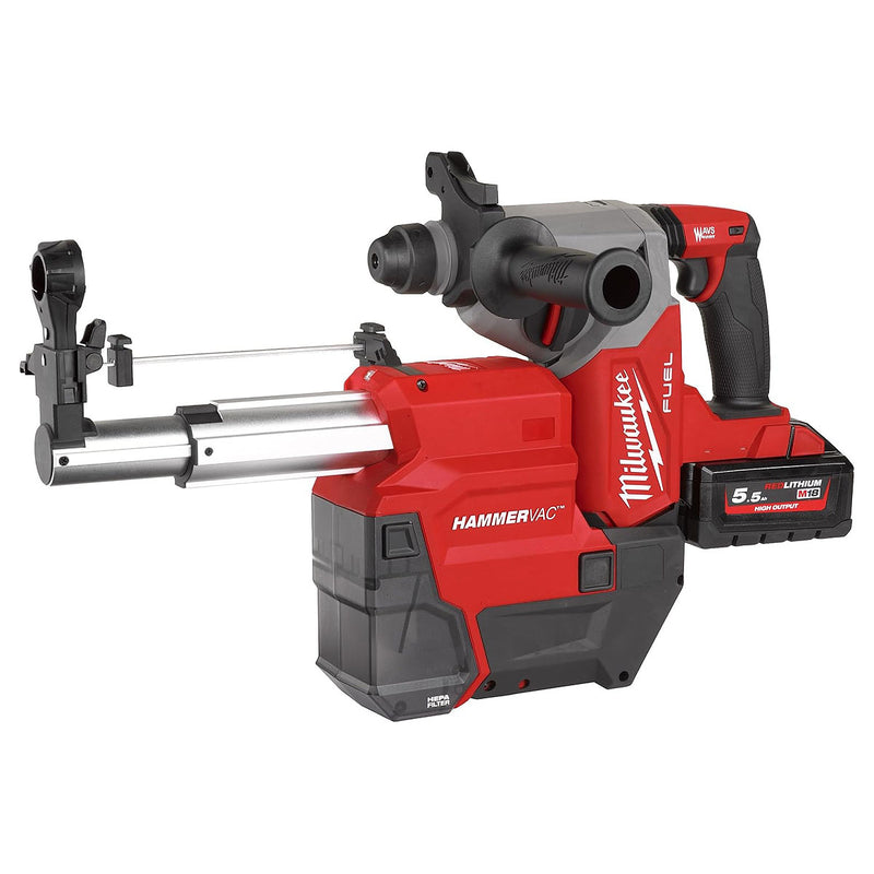 Thiết bị thu bụi dùng cho máy khoan bê tông Milwaukee M18 FDDEXL bộ lọc HEPA, tương thích với các dòng máy khoan M18 FH, M18 FHX