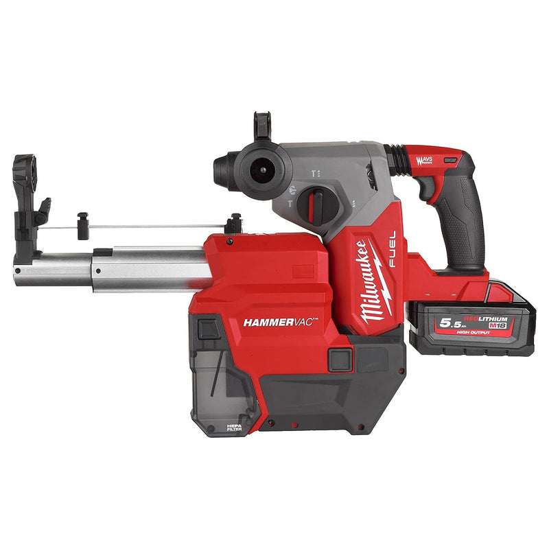 Thiết bị thu bụi dùng cho máy khoan bê tông Milwaukee M18 FDDEXL bộ lọc HEPA, tương thích với các dòng máy khoan M18 FH, M18 FHX