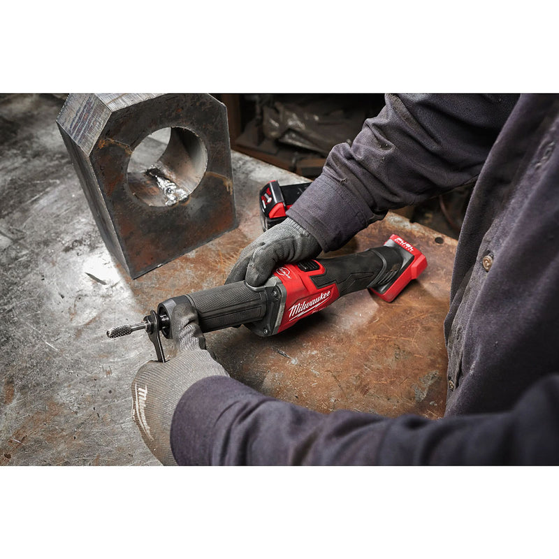 Máy mài khuôn Milwaukee M18 FDGROVB dùng Pin 18V, chấu bóp 6mm - 8mm, đường kính mũi mài 75mm, công tắc trượt, công nghệ ONE-KEY