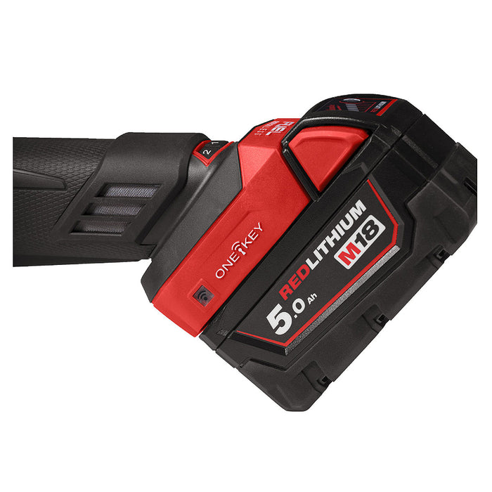 Máy mài khuôn Milwaukee M18 FDGROVB dùng Pin 18V, chấu bóp 6mm - 8mm, đường kính mũi mài 75mm, công tắc trượt, công nghệ ONE-KEY