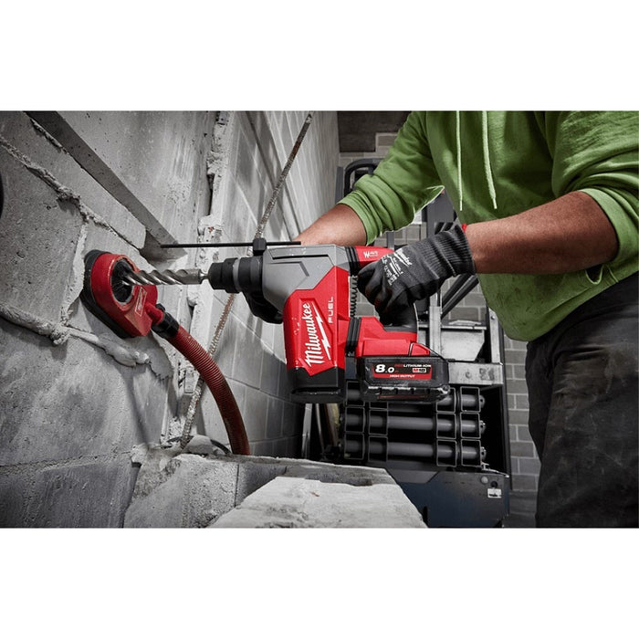 Máy khoan bê tông 3 chức năng Milwaukee M18 FHPX dùng Pin 18V, khả năng khoan 32mm đuôi gài SDS-Plus