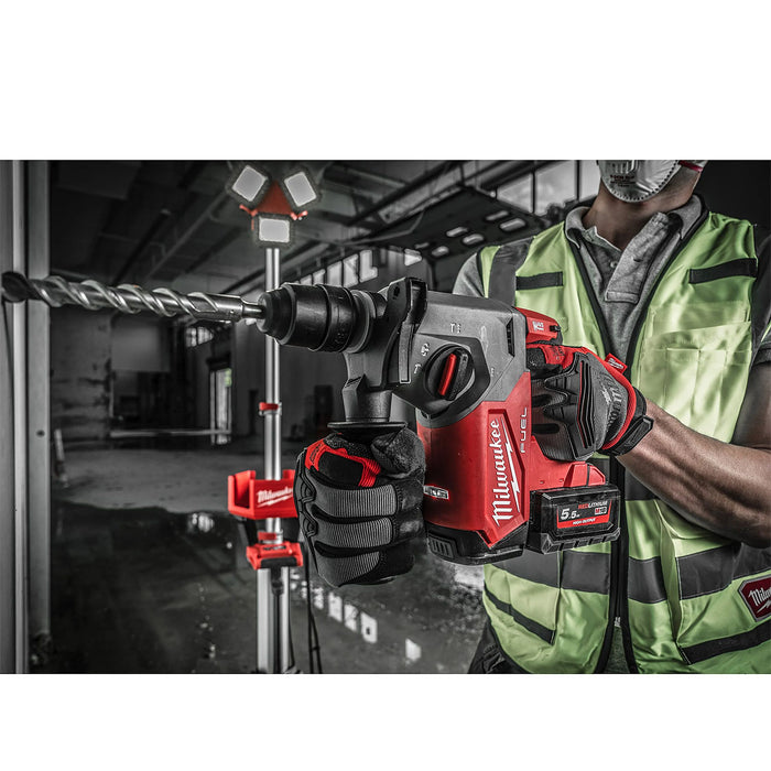 Máy khoan bê tông 3 chức năng Milwaukee M18 FHX dùng Pin 18V, khả năng khoan 26mm đuôi gài SDS-Plus