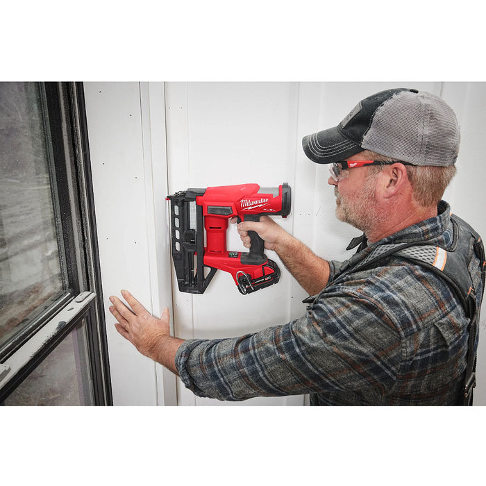 Máy bắn đinh chỉ trơn Milwaukee M18 FN16GS dùng Pin 18V, kích thước đinh 25 - 64mm, cở đinh 16Ga