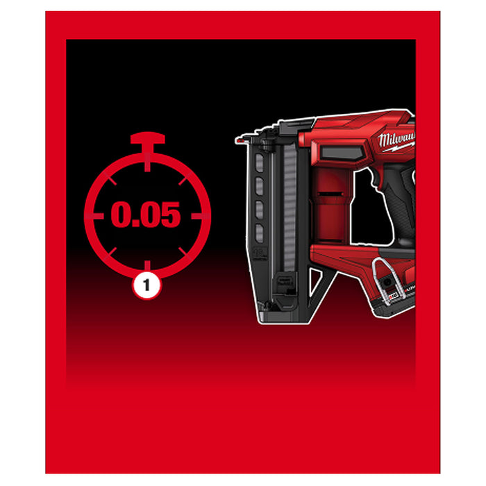 Máy bắn đinh chỉ trơn Milwaukee M18 FN16GS dùng Pin 18V, kích thước đinh 25 - 64mm, cở đinh 16Ga