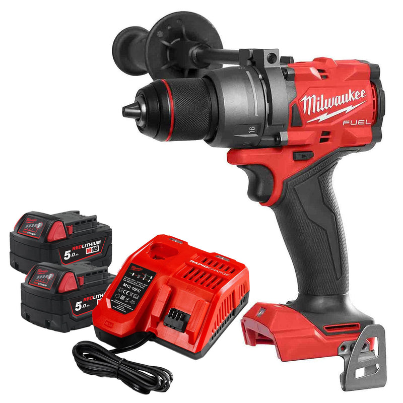 Bộ combo Máy khoan búa Milwaukee M18 FPD3  kèm 2 pin 5.0Ah và 1 sạc nhanh M12-18FC