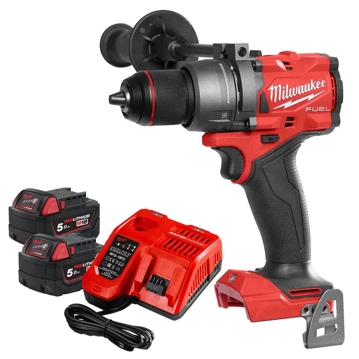 Bộ combo Máy khoan búa Milwaukee M18 FPD3  kèm 2 pin 5.0Ah và 1 sạc nhanh M12-18FC