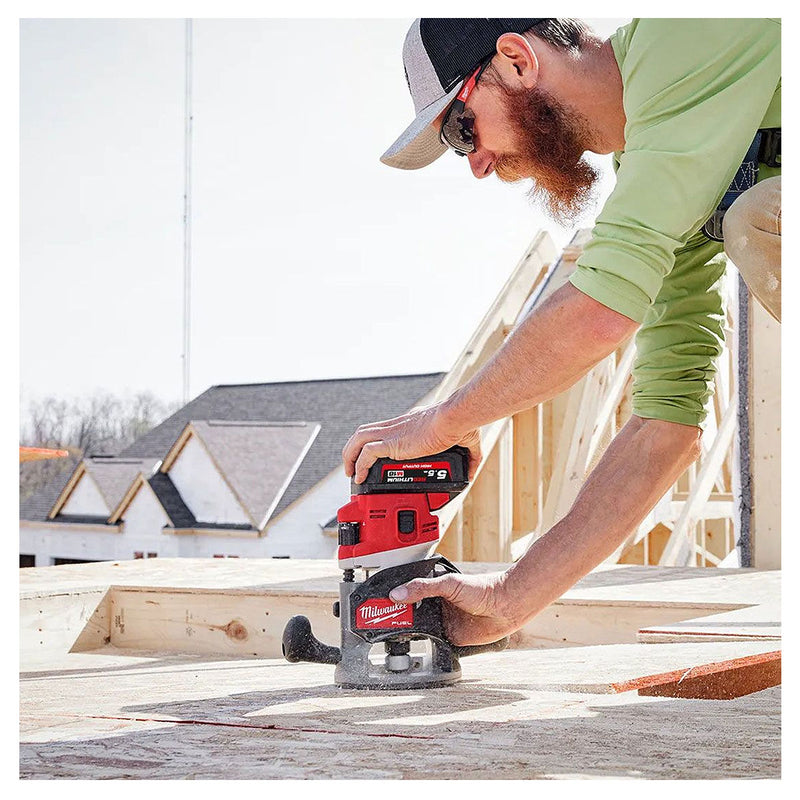 Máy phay Milwaukee M18 FR12 dùng Pin 18V, chấu bóp 1/4 inch, 1/2 inch, 6mm, 8mm, 12mm