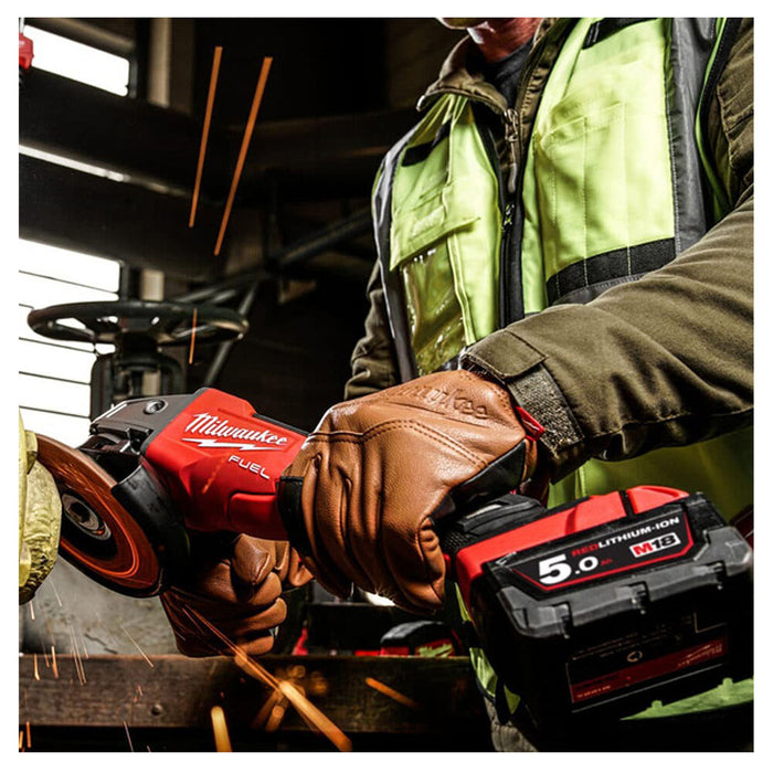 Máy mài góc Milwaukee M18 FSAG100XB dùng Pin 18V, đường kính lưỡi 100mm công tắc trượt