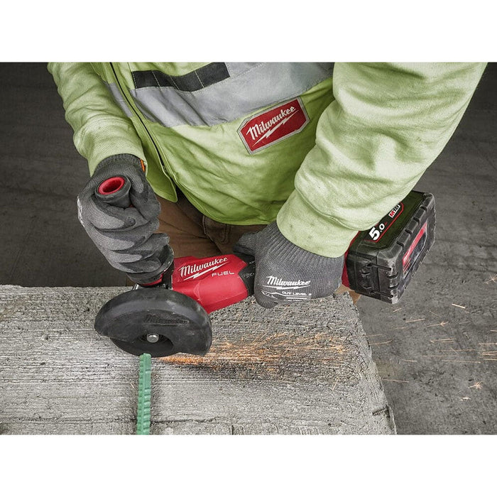 Máy mài góc Milwaukee M18 FSAG100XB dùng Pin 18V, đường kính lưỡi 100mm công tắc trượt