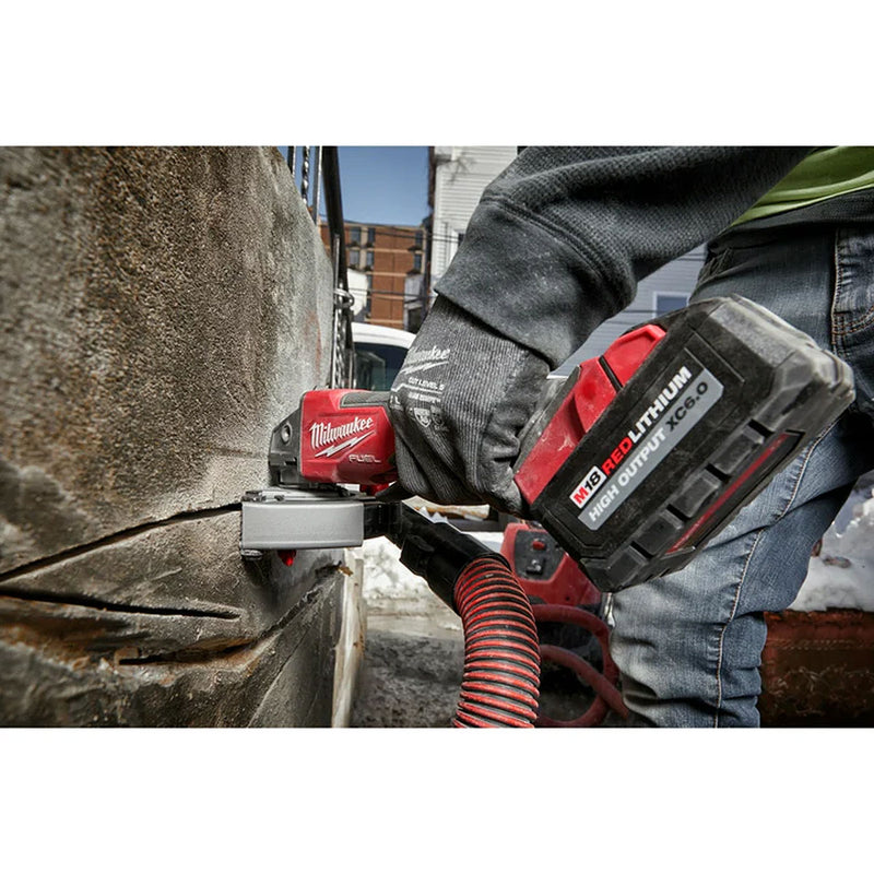 Máy mài góc Milwaukee M18 FSAGV100XPDB dùng Pin 18V, đường kính lưỡi 100mm, công tắc bóp