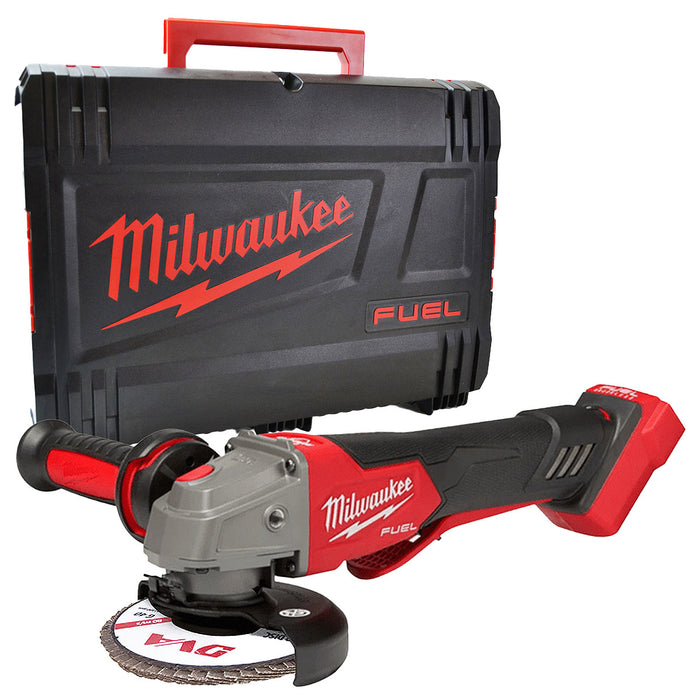 Máy mài góc Milwaukee M18 FSAGV100XPDB dùng Pin 18V, đường kính lưỡi 100mm, công tắc bóp