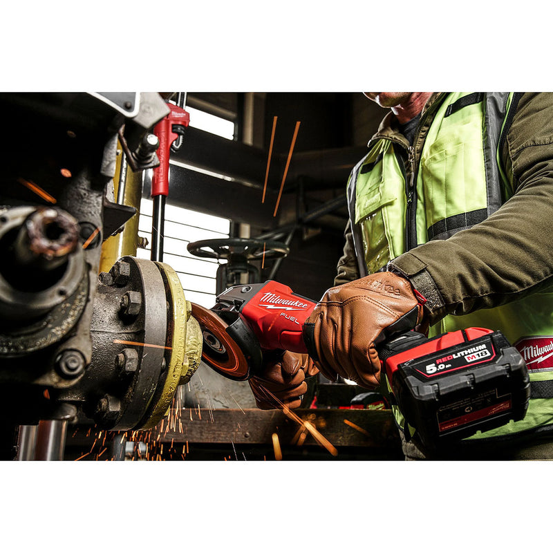Máy mài góc Milwaukee M18 FSAGV125XB dùng Pin 18V, đường kính lưỡi 125mm công tắc trượt