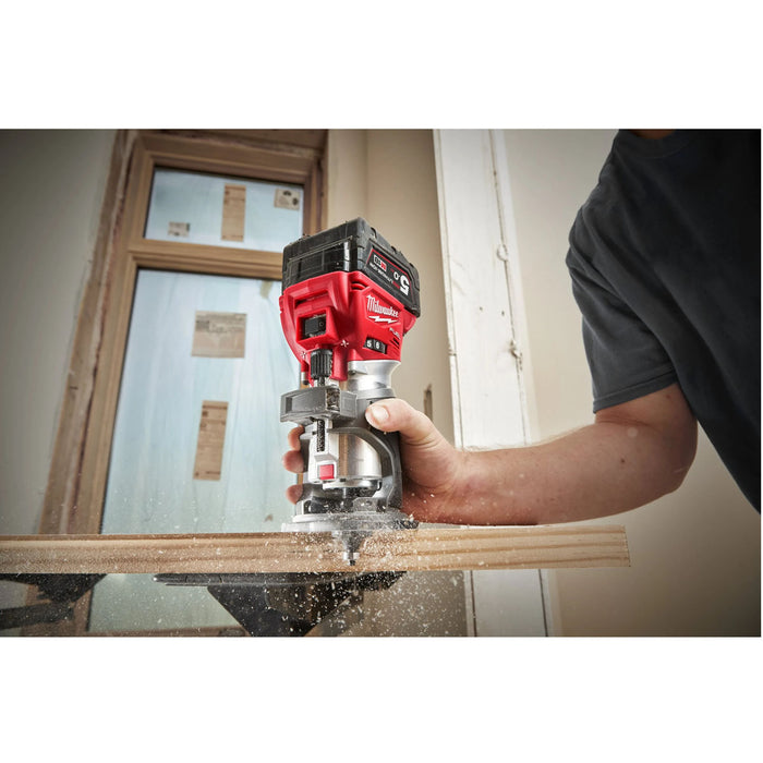 Máy phay Milwaukee M18 FTR dùng Pin 18V, chấu bóp 6mm và 6.35mm (1/4 inch)