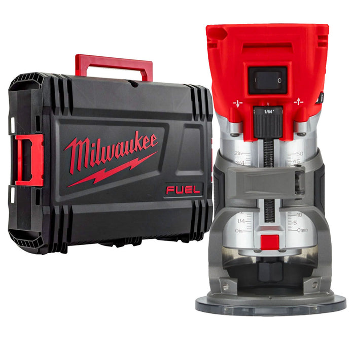 Máy phay Milwaukee M18 FTR dùng Pin 18V, chấu bóp 6mm và 6.35mm (1/4 inch)