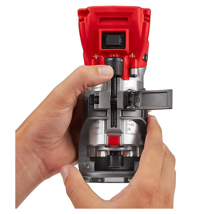 Máy phay Milwaukee M18 FTR dùng Pin 18V, chấu bóp 6mm và 6.35mm (1/4 inch)