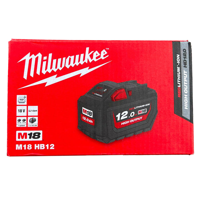 Pin 18V Redlithium, dòng High Output Milwaukee M18 HB12 dung lượng 12Ah