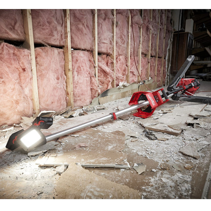 Đèn LED công trường hiệu suất cao Milwaukee M18 HOSALC dùng Pin 18V hoặc dùng điện 110 - 220V/AC, độ sáng 6,000lm