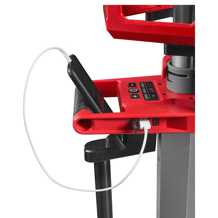 Đèn LED công trường hiệu suất cao Milwaukee M18 HOSALC dùng Pin 18V hoặc dùng điện 110 - 220V/AC, độ sáng 6,000lm