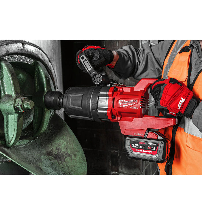 Máy siết bu lông Milwaukee M18 ONEFHIWF1DS dùng Pin 18V, cốt 1 inch loại nòng ngắn, công nghệ ONE-KEY