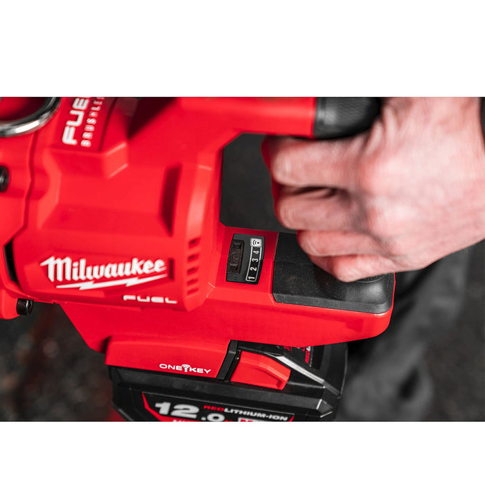 Máy siết bu lông Milwaukee M18 ONEFHIWF1DS dùng Pin 18V, cốt 1 inch loại nòng ngắn, công nghệ ONE-KEY